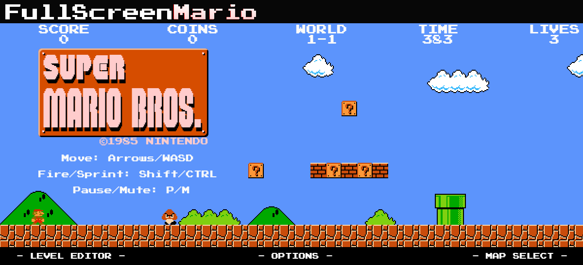 Play NES Super Mario Bros. Simplified Online in your browser 